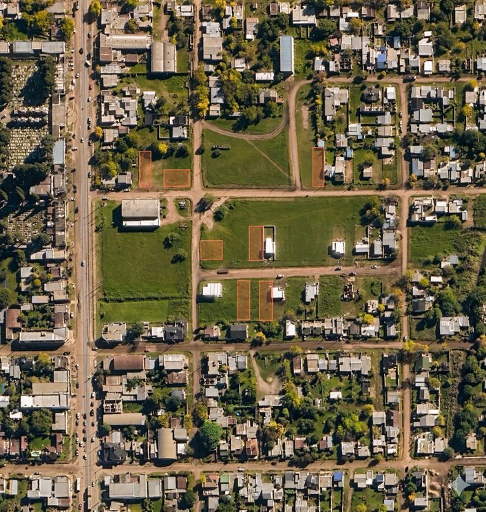 mapa-lotes en venta San José Entre Ríos financiación vista aérea