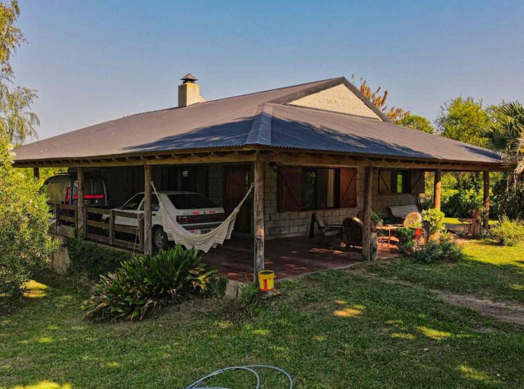 Casa con galpón Las Cañitas San José – vista aérea
