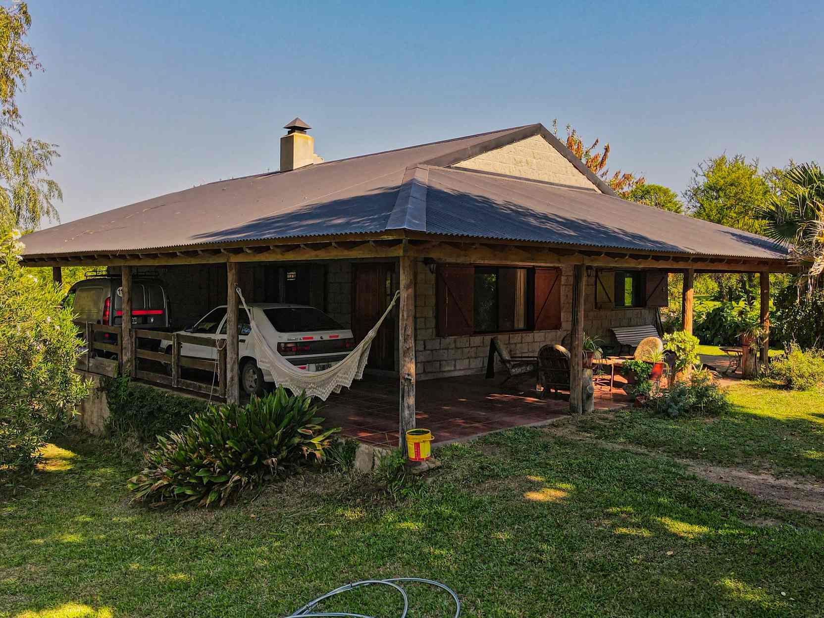 Casa con galpón Las Cañitas San José – vista aérea
