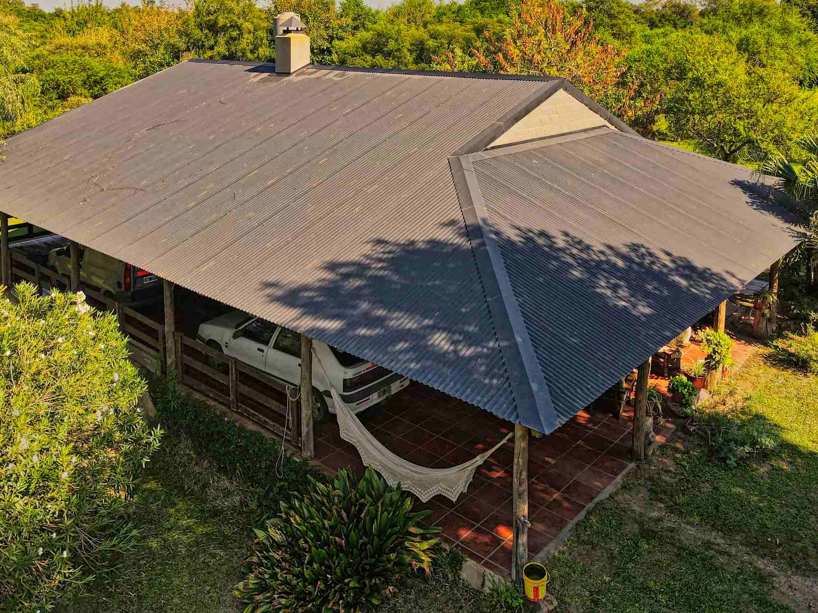 Casa con galpón Las Cañitas San José – vista aérea