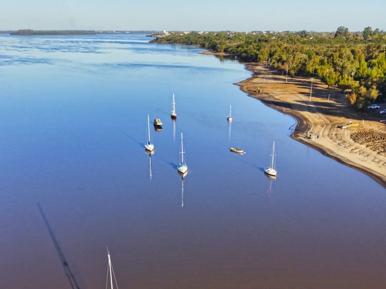 lote frente al río Uruguay San José exclusivo vista aérea