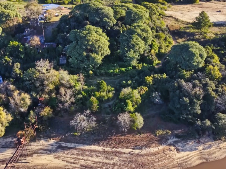 lote frente al río Uruguay San José exclusivo vista aérea