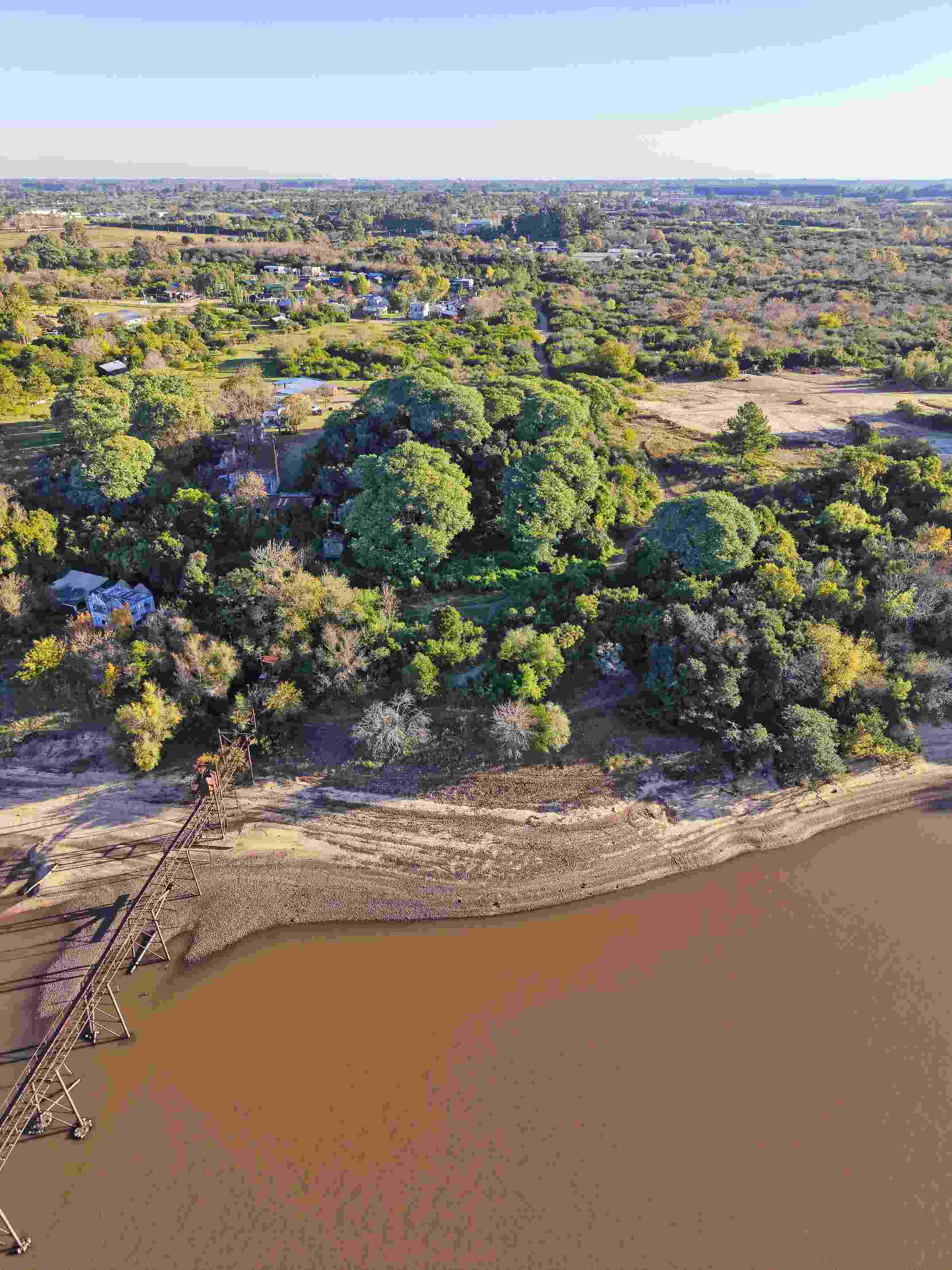 lote frente al río Uruguay San José exclusivo vista aérea